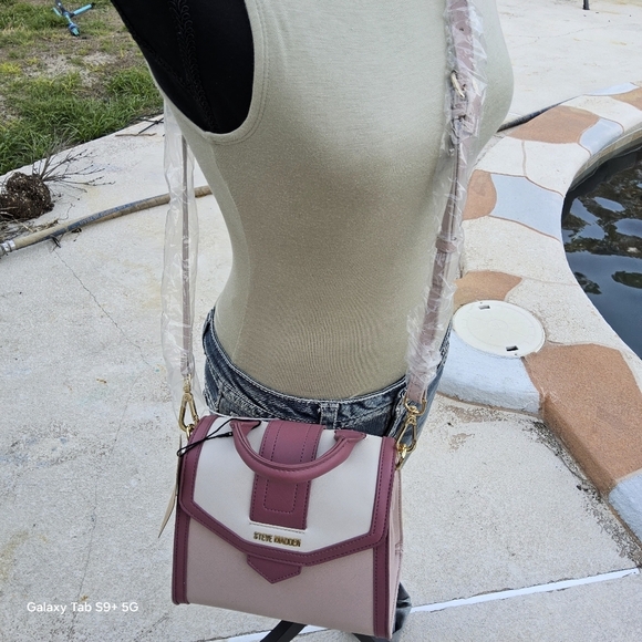 NWT BLUSH STEVE MADDEN " BAUBRIEL " SATCHEL - Picture 2 of 5